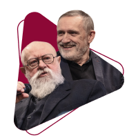 prof. Jerzy Bralczyk i Wojciech Bonowicz